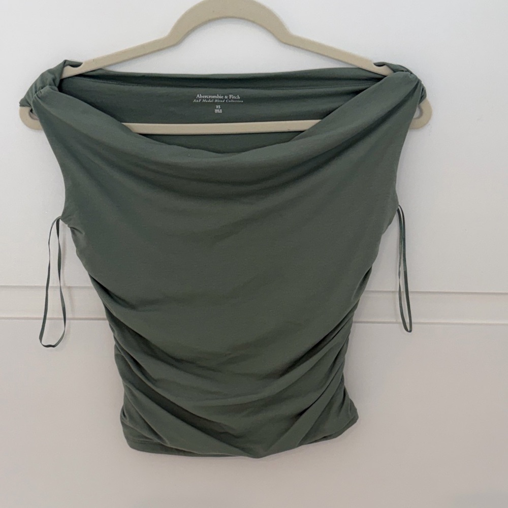 Abercrombie & Fitch Olive Modal-Blend Top